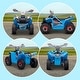 preview thumbnail 4 of 27, 6V Kids ATV Quad Car with Back Trailer, Electric Ride-On for Toddlers with Forward/Reverse, and Wear-Resistant Wheels