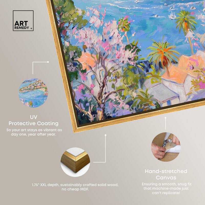Hillside Harbor View I Canvas by Art Remedy