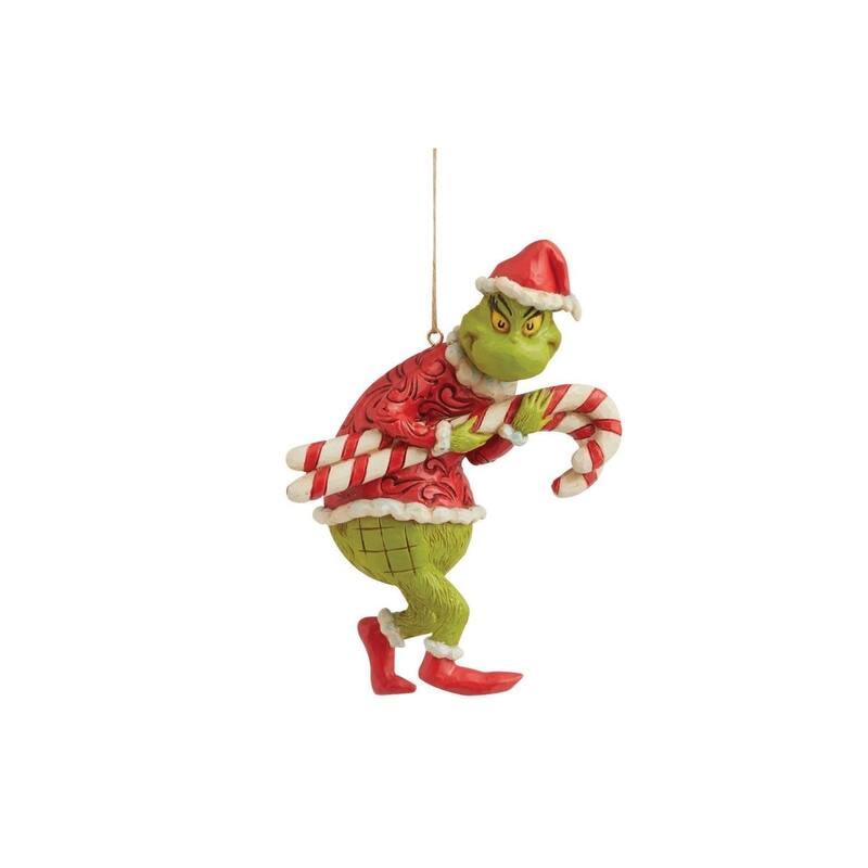 Dept 56 The Grinch with Candy Canes Christmas Ornament