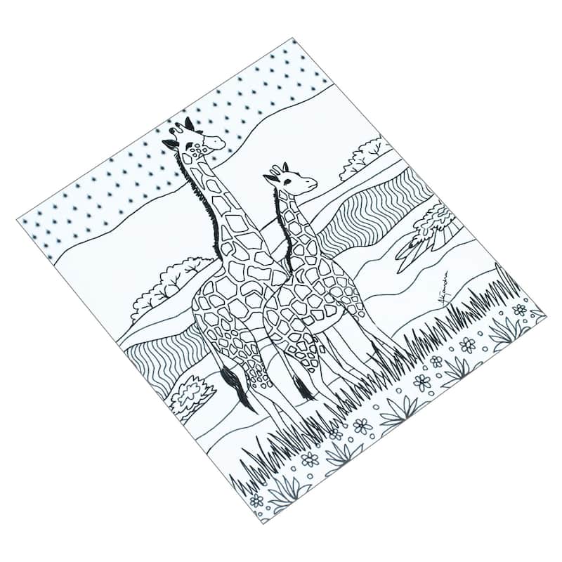 Novica Handmade Relaxing Wildlife Coloring Postcards (Pair)