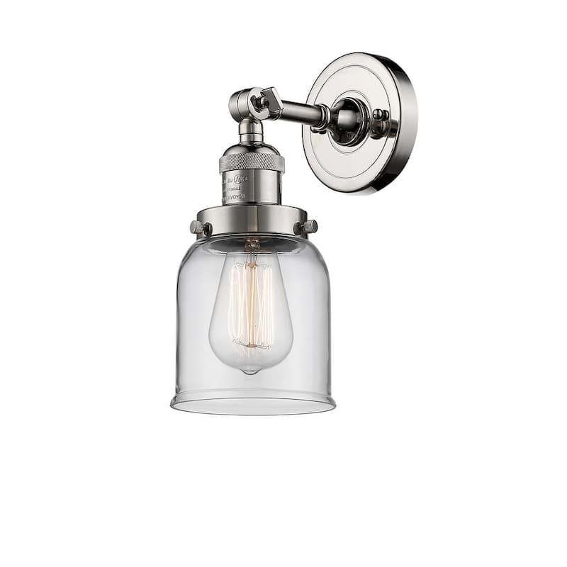 Innovations Lighting Small Bell Single Light 10" Tall Bathroom Sconce