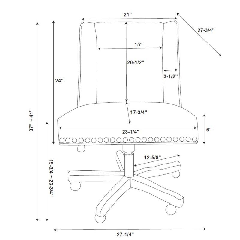Cow Print Adjustable Office Chair - 41" - Brown and White