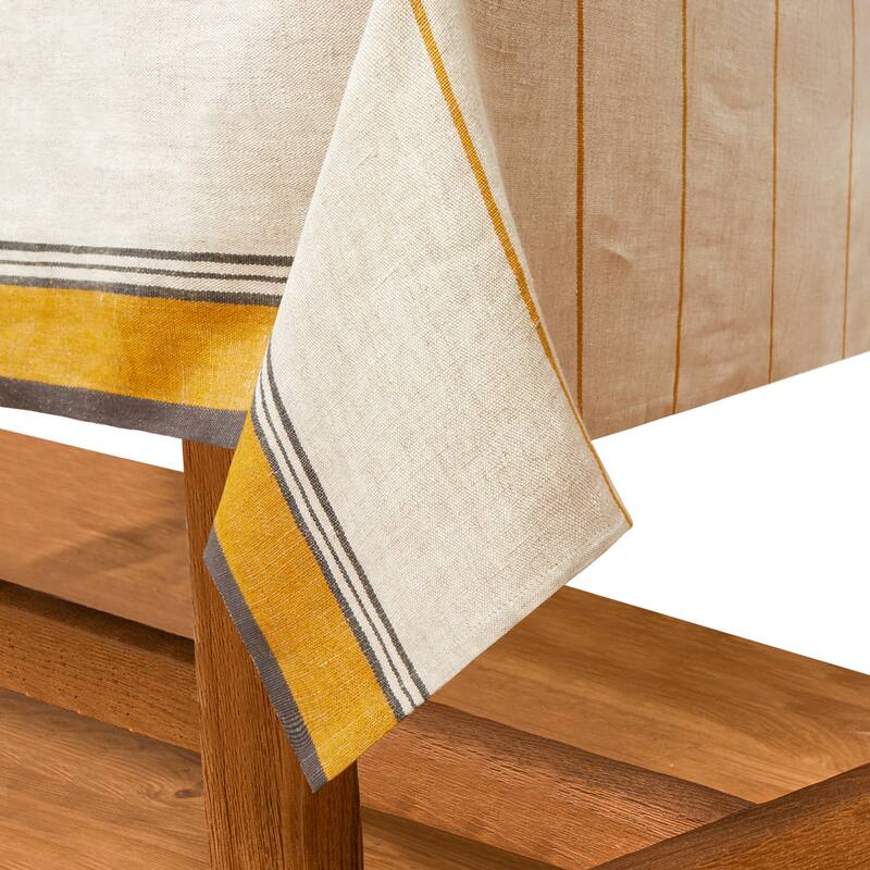 Caravan Eze Tablecloth - Ivory/Blue - 60" x 60"