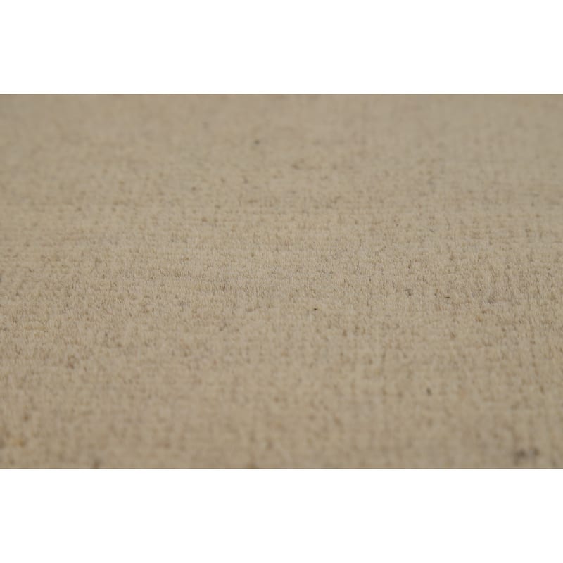 Modern Solid Gabbeh Oriental Rug Handmade Wool Carpet - 4'7"x 6'4"