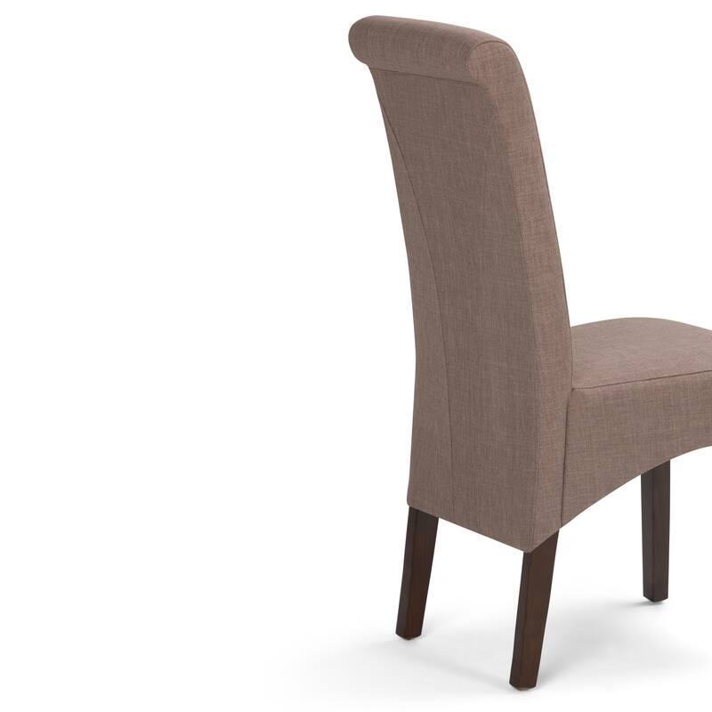 WYNDENHALL Franklin Transitional Deluxe Parson Dining Chair (Set of 2) - 17.7"w x 19.7"d x 40.2"h