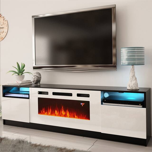 Strick & Bolton Amsden Electric Fireplace TV Stand
