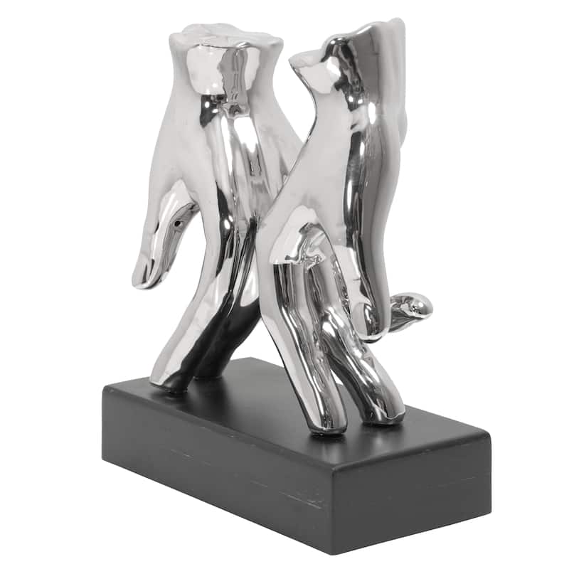 Mirrored Silvered Love Lock