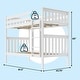 preview thumbnail 45 of 61, Max & Lily Twin over Twin Bunk Bed with Ladder
