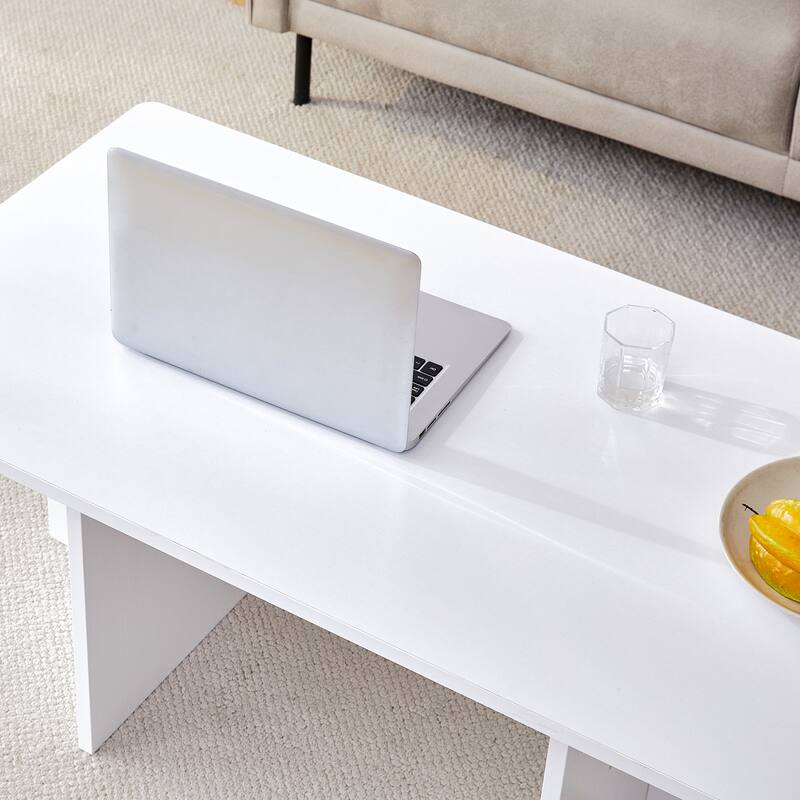 44.8" Modern Rectangular Coffee Table for Living room, Bedroom and Study Rooms
