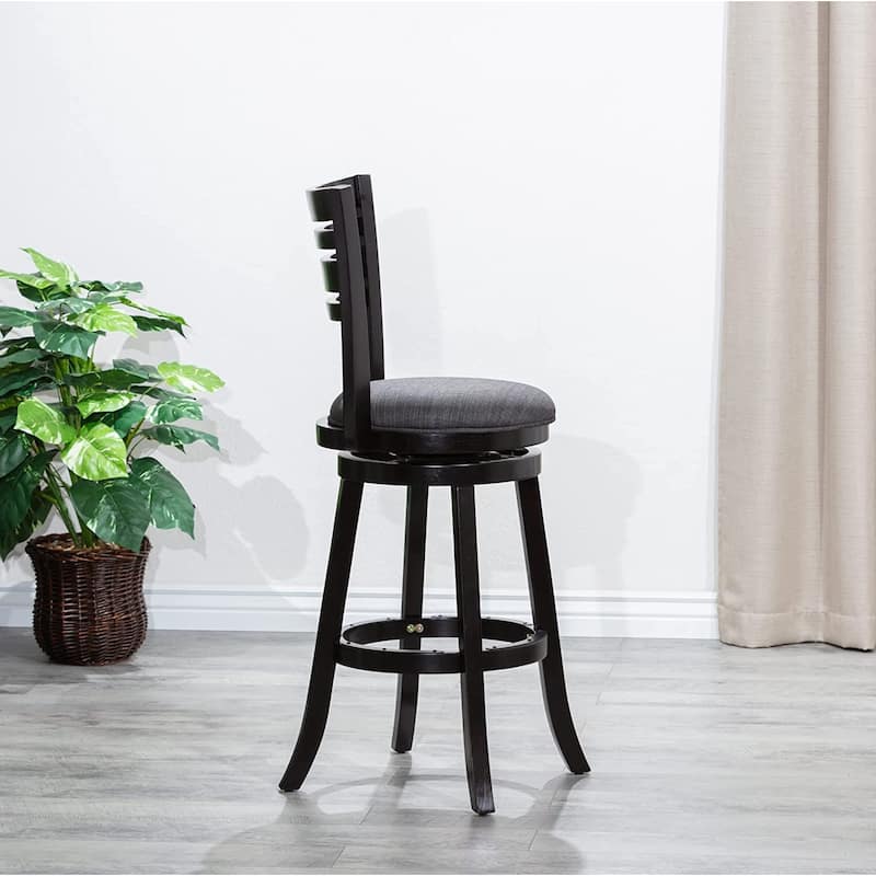 DTY Indoor Living Granby 4-Slat Back Swivel Stool