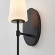 preview thumbnail 13 of 21, KAWOTI 16" 1- Light Wall Sconce with Opal Glass Shade