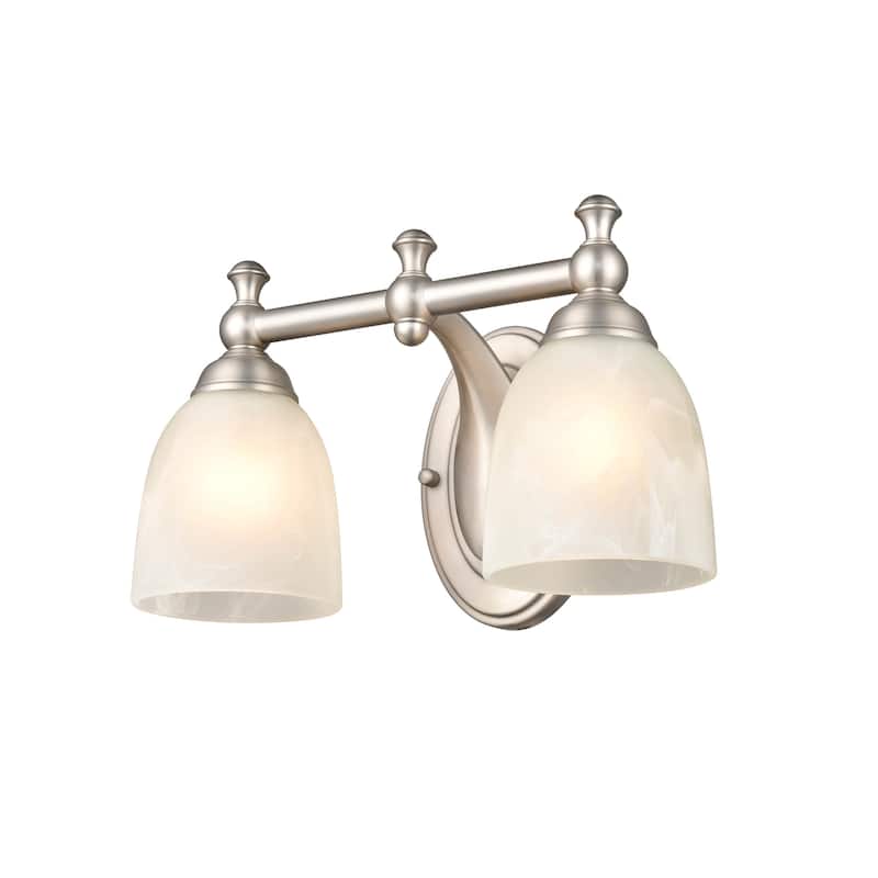 Millennium Lighting Metal 2 Light Vanity Light in Satin Nickel