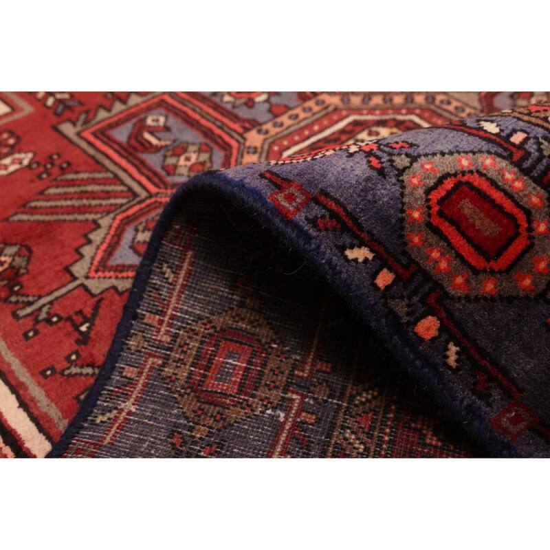ECARPETGALLERY Hand-knotted Anatolian Vintage Red Wool Rug - 3'11 x 7'11