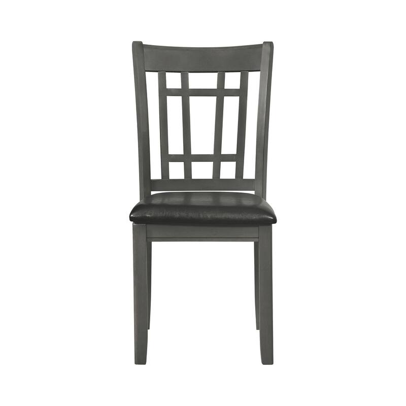 Ingall Medium Grey and Black 7-piece Dining Set with Removable Leaf