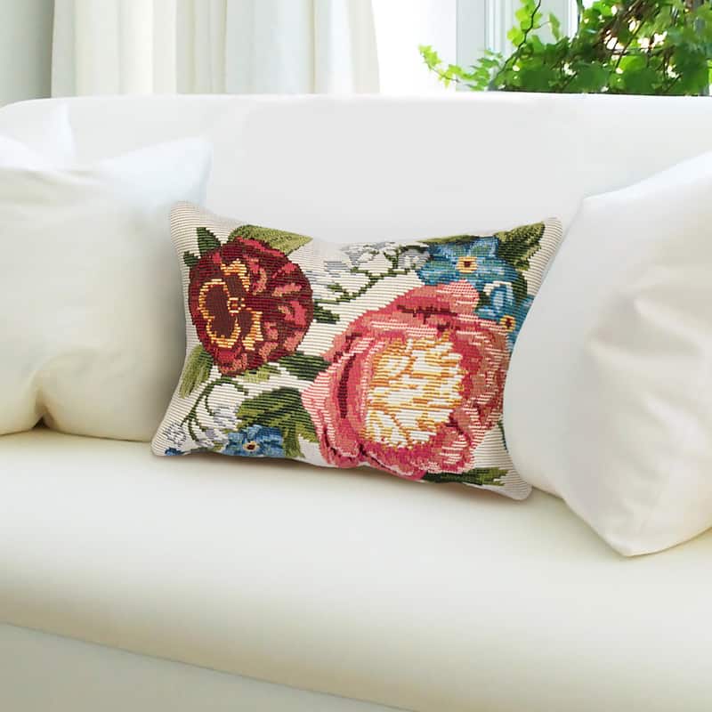 Liora Manne Marina Secret Garden Indoor/Outdoor Pillow