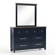 preview thumbnail 13 of 13, Furniture of America Althea Modern Farmhouse 2-piece Solid Wood 6-Drawer Dresser and Mirror Set