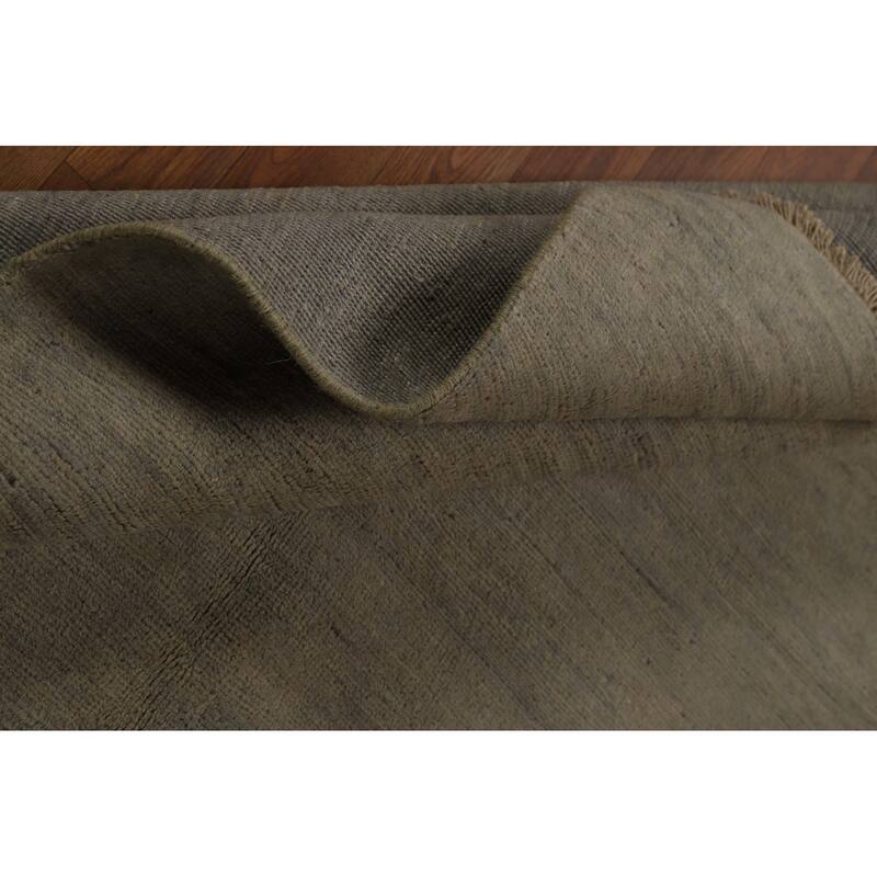 Hand Knotted Oriental 100% Wool Carpet Modern Modern Beige & Ivories Gabbeh Area Rug - 5' 10'' X 4' 3''