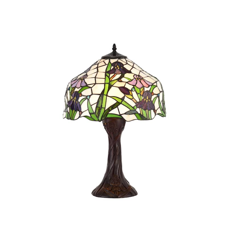 Tiffany-style Iris Table Lamp