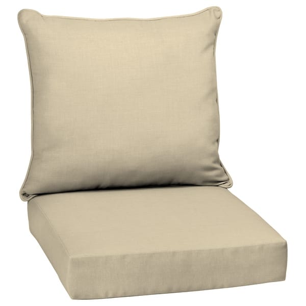 Arden Selections Tan Outdoor Deep Seat Cushion Set - 24 W x 24 D