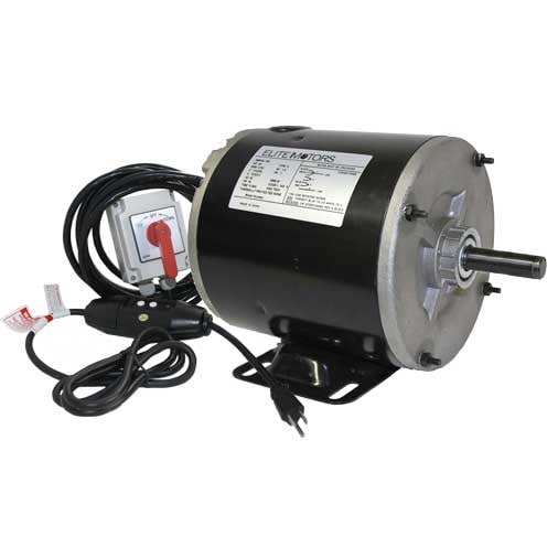 Elite .75 HP Painted Boat Lift Motor w/ Spring Switch & 110 V GFCI
