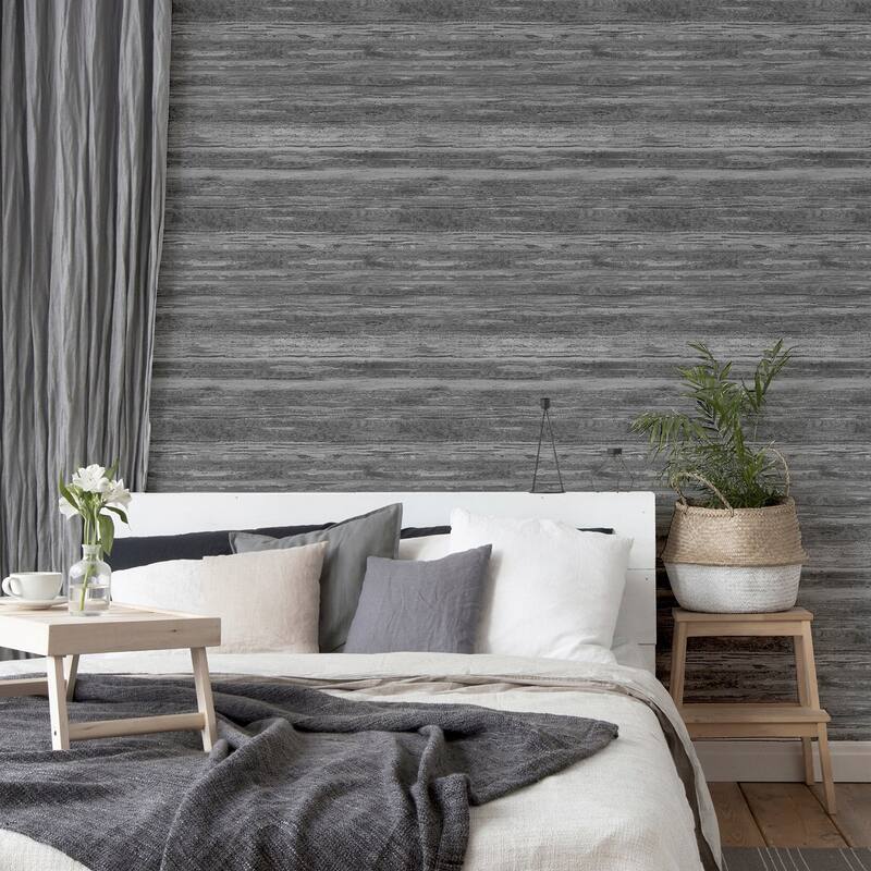 Arthouse Philomena Pewter Striated Wallpaper