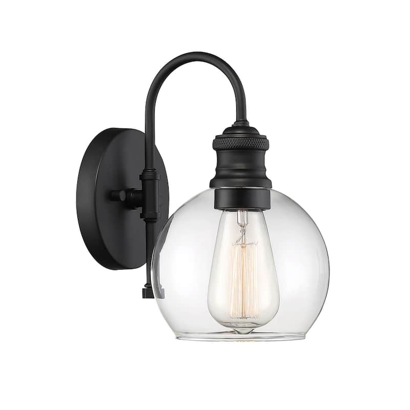 Meridian M50040 10" Tall Outdoor Wall Sconce with Globe Shade