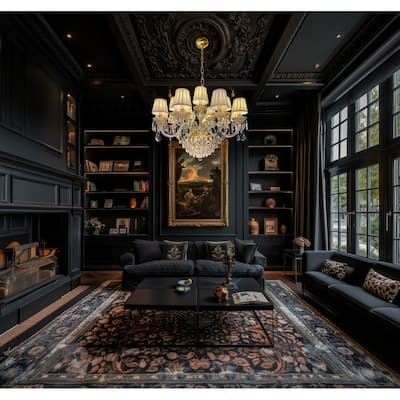 Vintage Crystal Chandelier Gold Pendant Chandelier 19 Lights