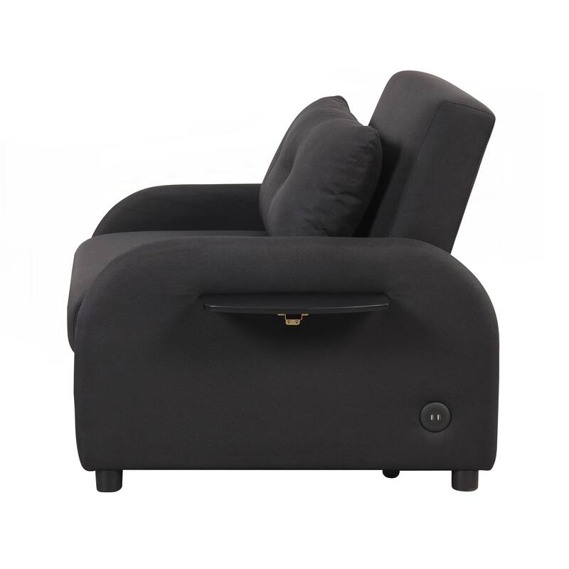 Pull Out Sofa Sleeper 3 in 1 with 2 Wing Table