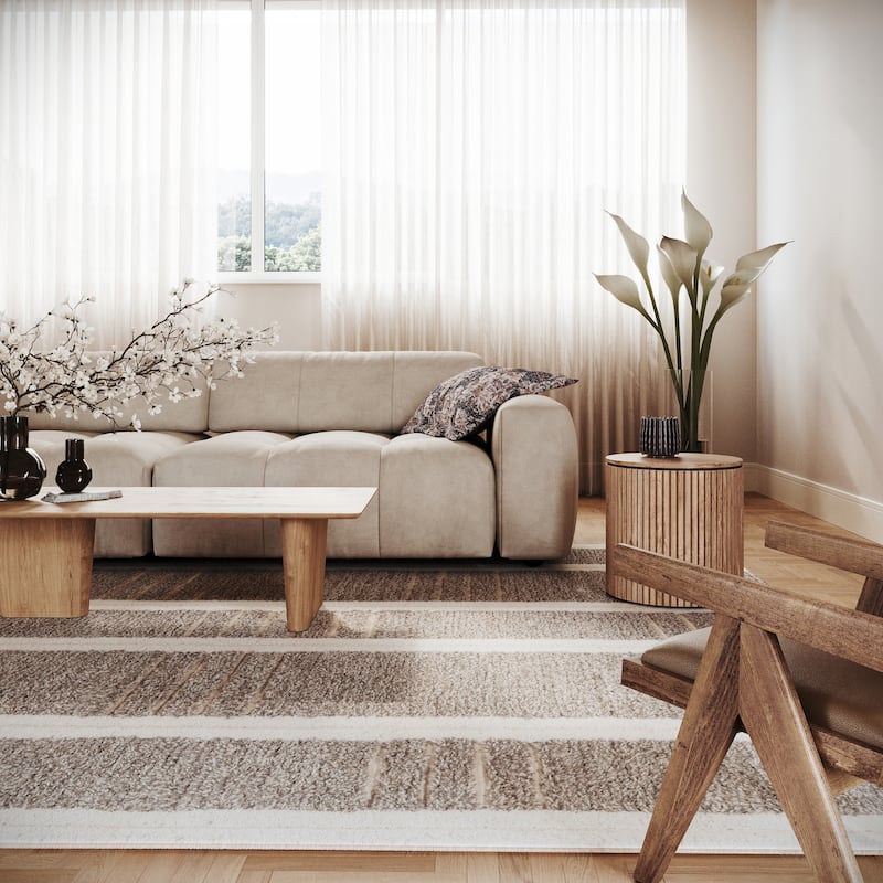 Nuloom Adaluna Modern Striped Wool Area Rug