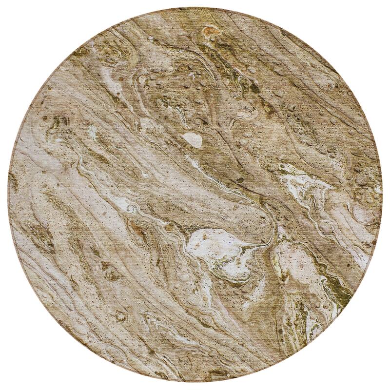 Machine Washable Indoor/ Outdoor Chantille Modern Abstract Rug