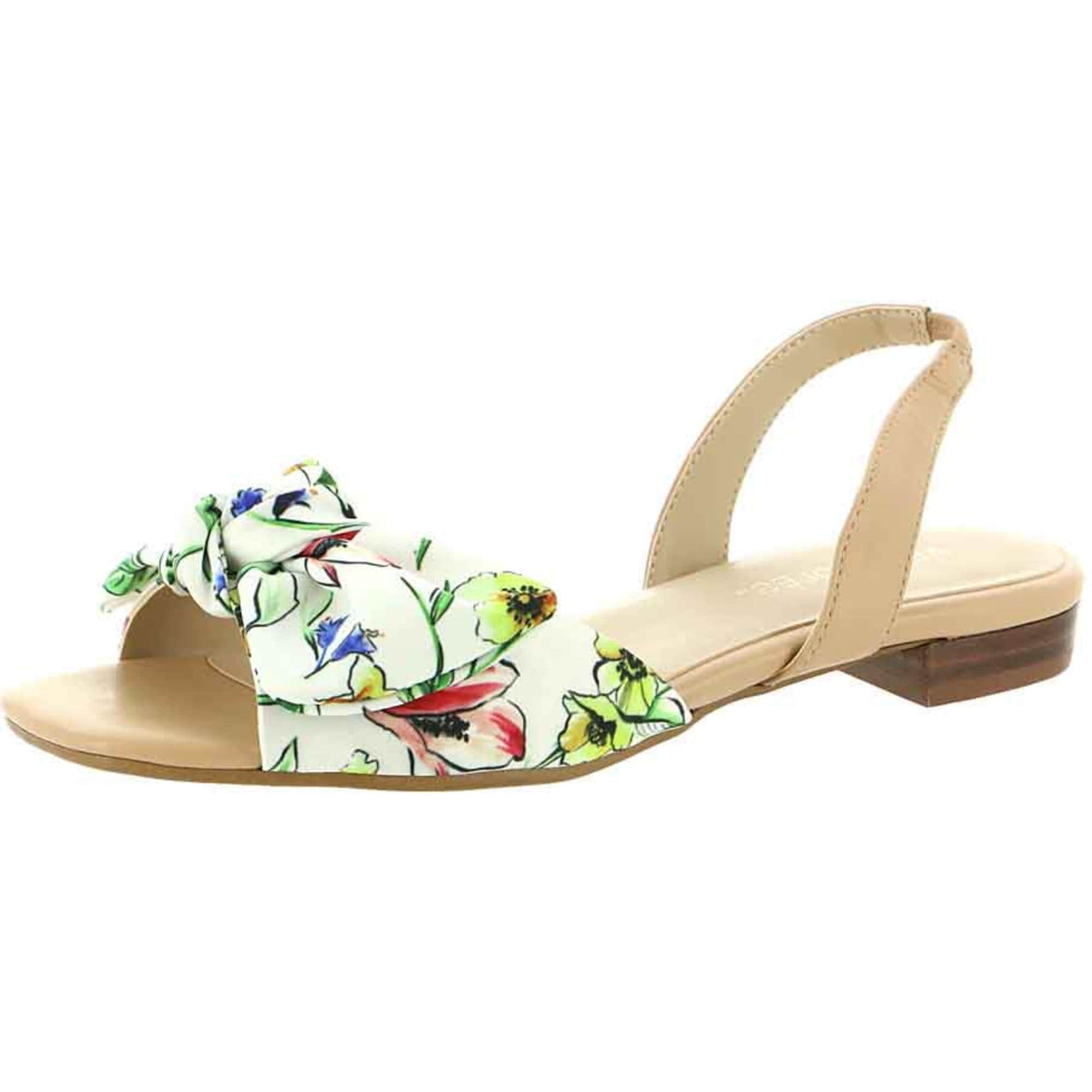 floral slip on sandals