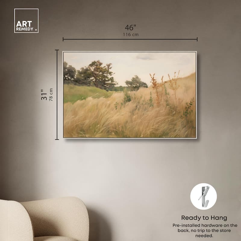 Cogon Grass Breeze I Canvas by Art Remedy