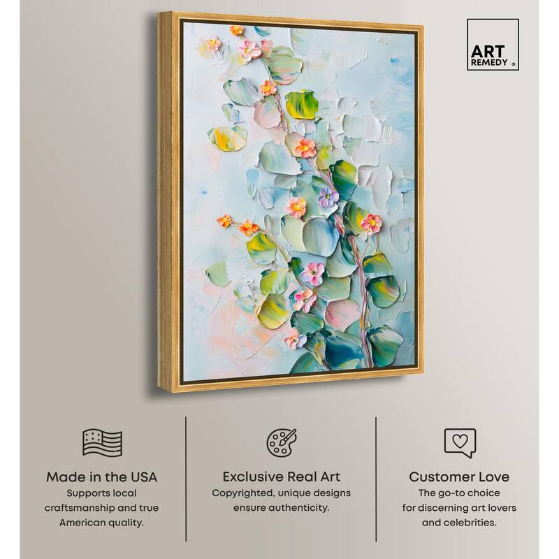 Textured Tendrils I Canvas by Art Remedy