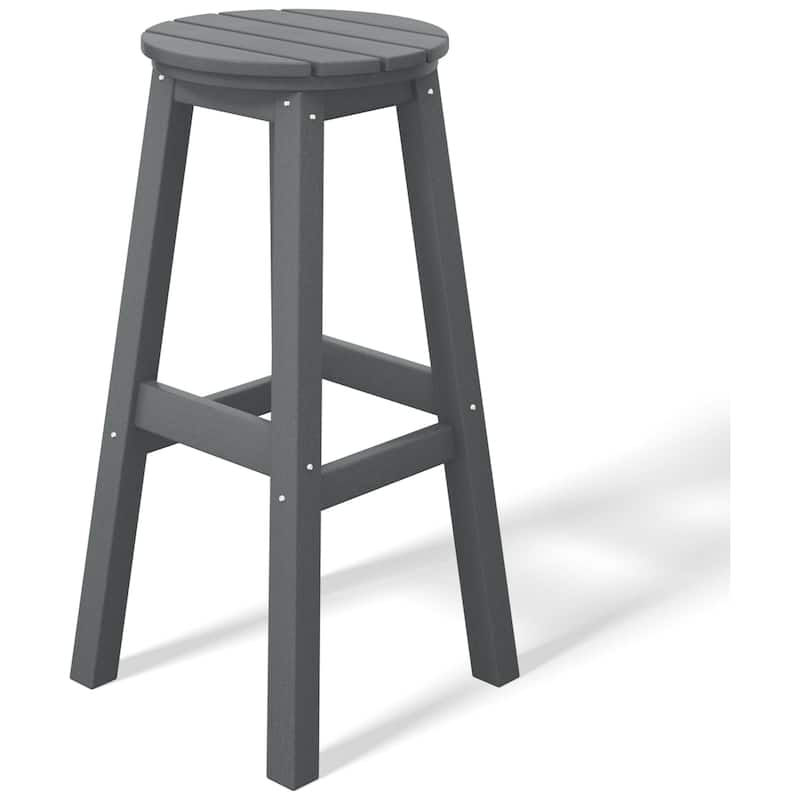 Laguna Hdpe All Weather Outdoor Patio 29" Round Bar Stool