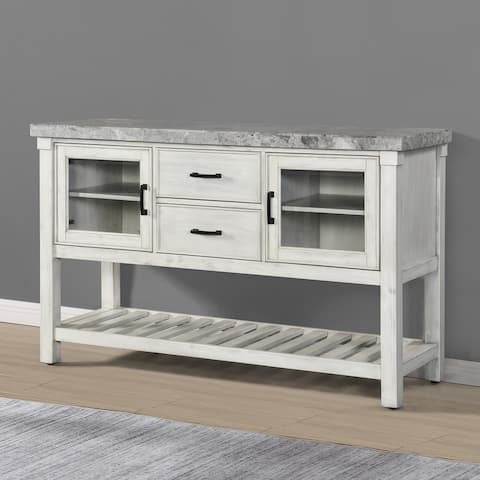 The Gray Barn Cardella Marble Top Server