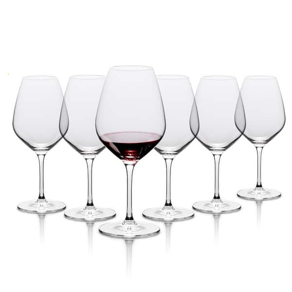 TABLE 12 19.25-Ounce Red Wine Glasses, Set of 6, Lead-Free Crystal, Break  Resistant - Bed Bath & Beyond - 36068055