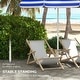 preview thumbnail 13 of 16, Outsunny 5.7' Portable Beach Umbrella with Tilt, Adjustable Height, 2 Cup Holders, Hook, Ruffled Outdoor Umbrella