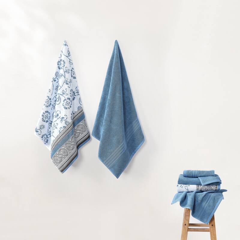 Modern Threads Ophelia 6-Piece Yarn Dyed Jacquard Towel Set