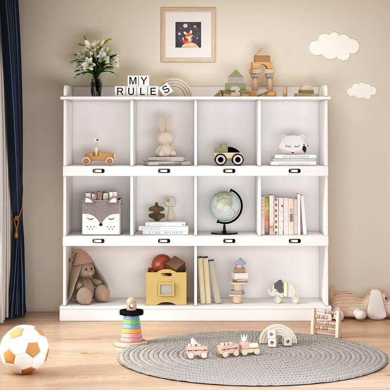 Modern Storage Cabinet with Ten Shelves for Living Room, Bedroom, Office