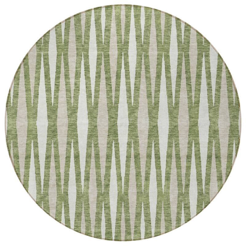 HomeRoots Geometric Transitional Rectangle Outdoor Rug