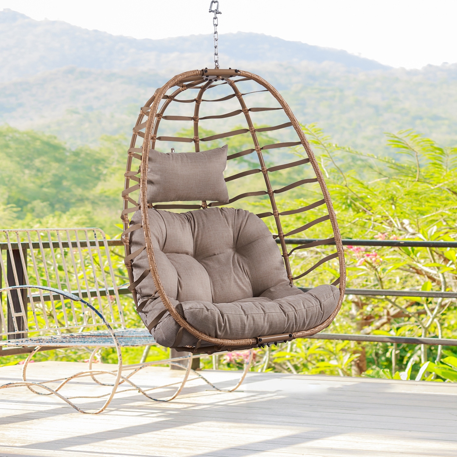 Rattan new arrivals egg bench
