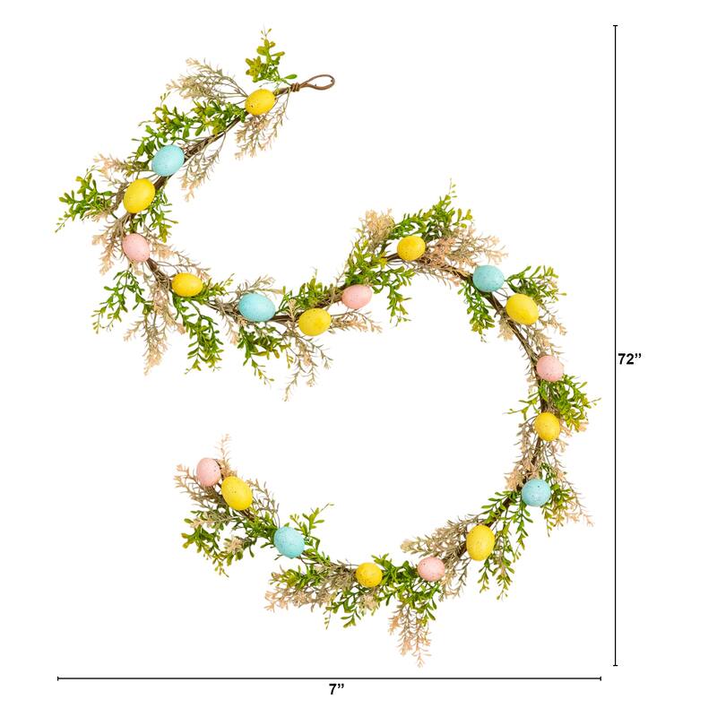 6-ft Artificial Easter Egg Garland
