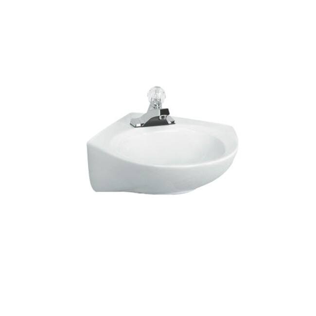 American Standard Cornice 15-1/2" Wall Mounted Porcelain Bathroom Sink - White