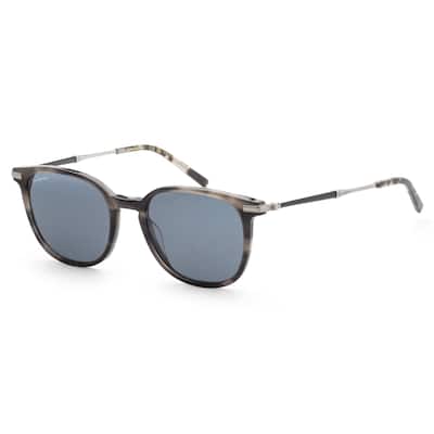 Ferragamo Men's Fashion 52mm Striped Grey Sunglasses SF1015S-003-52
