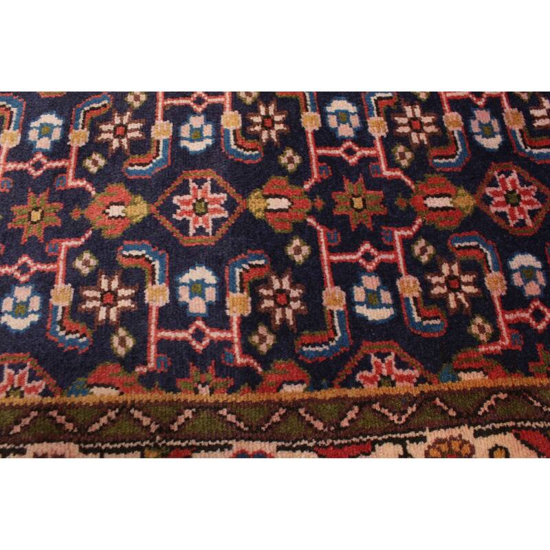 ECARPETGALLERY Hand-knotted Andelz Dark Navy Wool Rug - 3'3 x 9'1