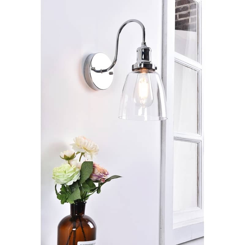 Ophelia 1 light chrome Wall Sconce