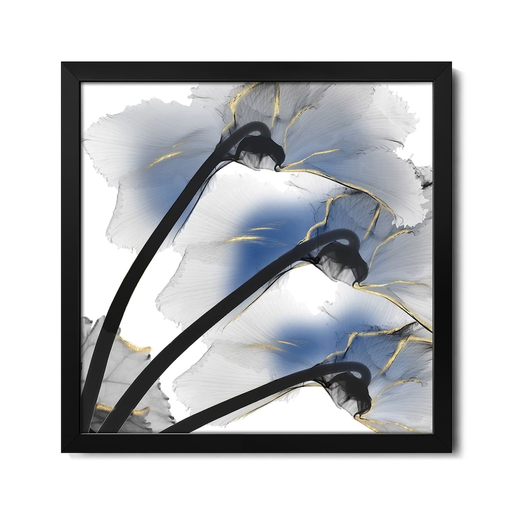 Indigo Luster Cyclamen I Premium Framed Poster by Albert Koetsier