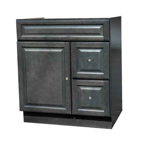 30x21 Raised Panel Slate Gray Bathroom Vanity