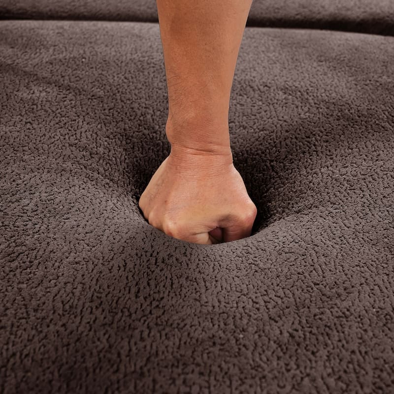 116" Curved Sectional Sofa with Pillows, No Assembly Required