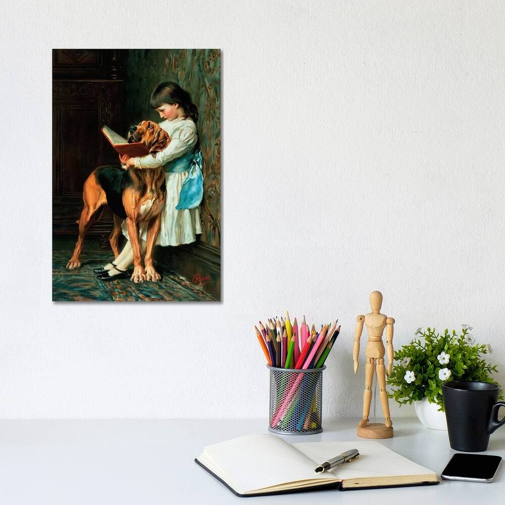 iCanvas "Naughty Boy or Compulsory Education" by Briton Riviere Canvas Print